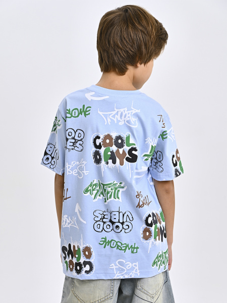 5401 Футболка д/м (голубой весь размерный ряд)