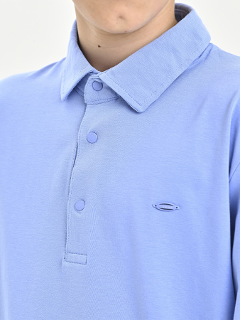 4393 Поло д/м дл.р. (голубой весь размерный ряд)