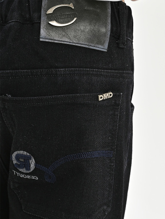 252120-Ch Джинсы утепленные д/м (черный весь размерный ряд)