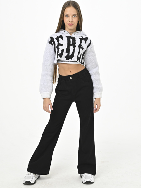 C2567-Ch Джинсы д/д (черный весь размерный ряд)