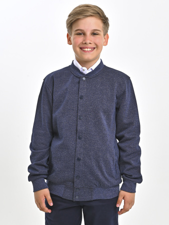 1671 Жакет д/м (т.син/серый размер 116)