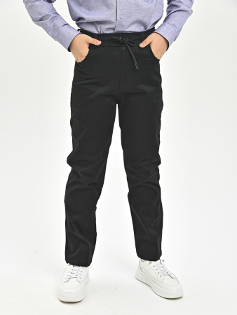 4339 Брюки д/м (черный 134)
