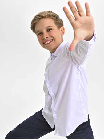 26887-S Рубашка дл.р. д/м (белый 122)