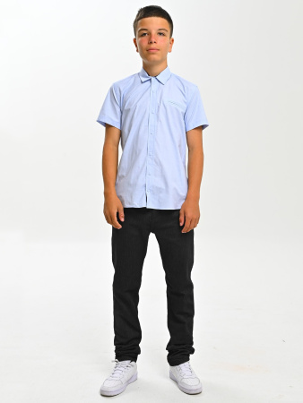 2657 Рубашка к.р. д/м (светло-голубой весь размерный ряд)