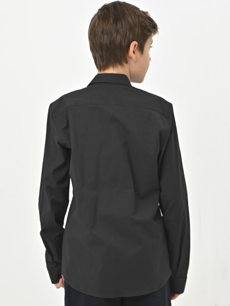 4710 Рубашка дл.р. д/м (черный весь размерный ряд)