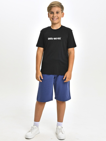 5409 Футболка д/м (черный весь размерный ряд)