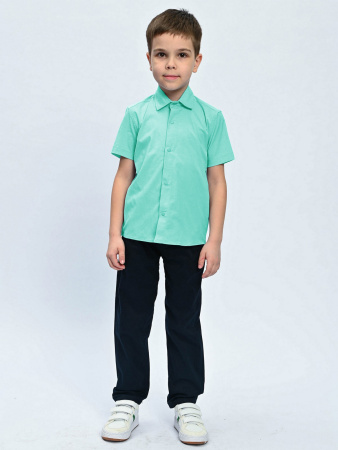 4078 Рубашка к.р. д/м (бирюза весь размерный ряд)