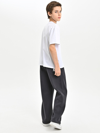 M862-1-Ch Брюки спорт утепл. д/м (темно-серый весь размерный ряд)