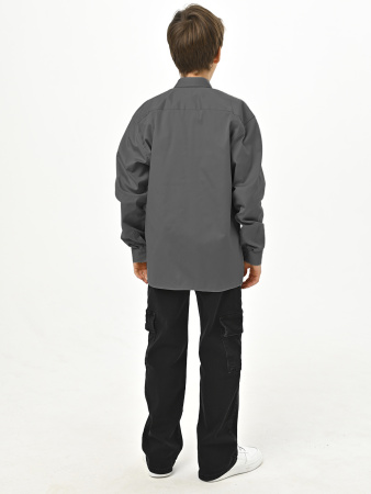 4733 Рубашка дл.р. (батал) д/м (темно-серый весь размерный ряд)