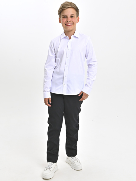 4858 Рубашка дл.р. д/м (белый весь размерный ряд)