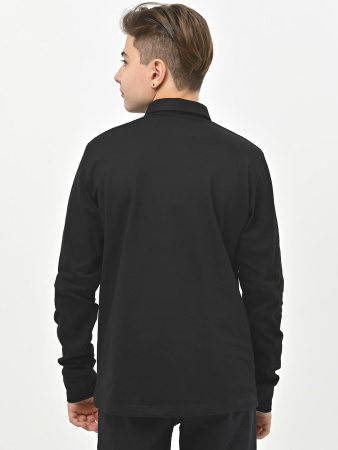 4948 Поло дл.р. д/м (черный весь размерный ряд)