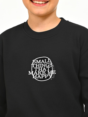 2847 Толстовка утепл. д/м (черный весь размерный ряд)