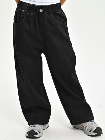 B2531-Ch Джинсы утепленные д/м (черный весь размерный ряд)