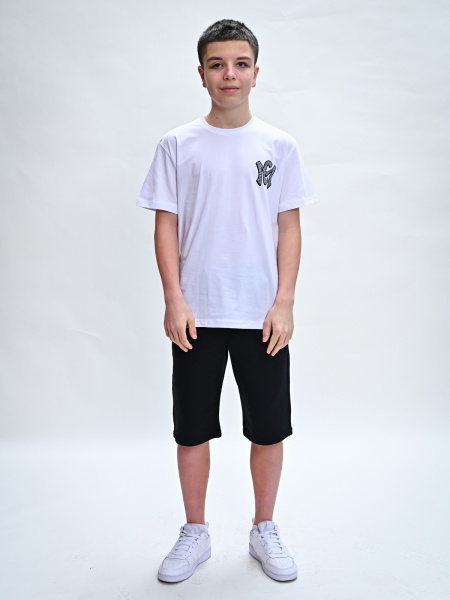 2308 Футболка д/м (белый весь размерный ряд)