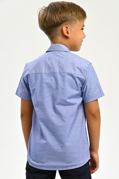 2658 Рубашка к.р. д/м (ярко-голубой весь размерный ряд)