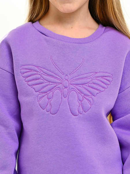 624413 Толстовка утепл. д/д (фиолетовый весь размерный ряд)