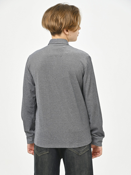 4968 Рубашка трик.(батал) дл.р. д/м (серый весь размерный ряд)