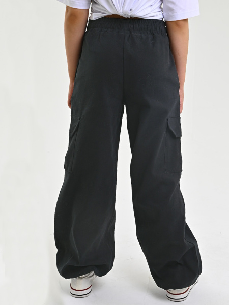 2348KG Брюки д/д карго (черный весь размерный ряд)