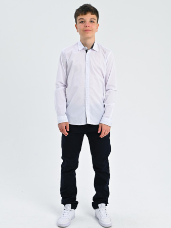 1299 Рубашка дл.р. д/м (белый весь размерный ряд)