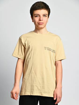 2038 Футболка д/м (бежевый весь размерный ряд)