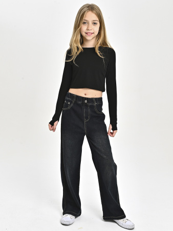 H512-Ch Джинсы д/д (черный весь размерный ряд)