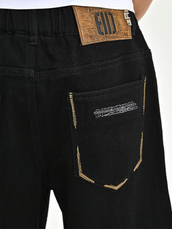 24612-Ch Джинсы д/м (черный весь размерный ряд)