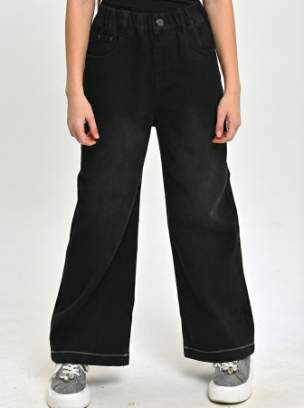 T9019-Ch Джинсы утепленные д/д (черный весь размерный ряд)