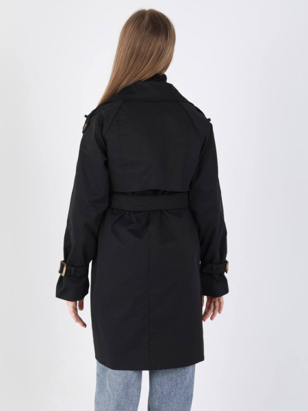 2390KG Тренч д/д (черный весь размерный ряд)