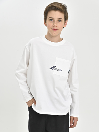 85Q311-Ch Лонгслив д/д (белый весь размерный ряд)