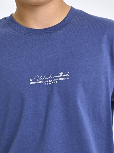 5432 Футболка д/м (джинсовый 158)