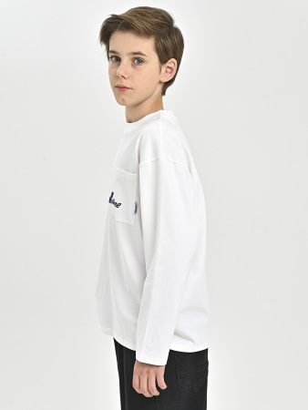 85Q311-Ch Лонгслив д/д (белый весь размерный ряд)