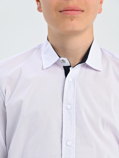 1299 Рубашка дл.р. д/м (белый весь размерный ряд)