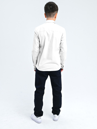 2354 Рубашка дл.р. д/м (белый весь размерный ряд)