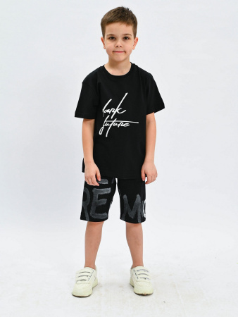 2184 Футболка д/м (черный весь размерный ряд)