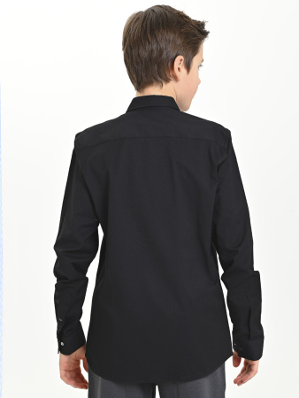 4706 Рубашка дл.р. д/м (черный весь размерный ряд)