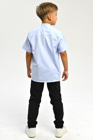 2774 Рубашка к.р. д/м (батал) (светло-голубой весь размерный ряд)