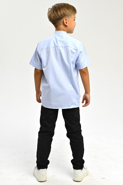2774 Рубашка к.р. д/м (батал) (светло-голубой весь размерный ряд)