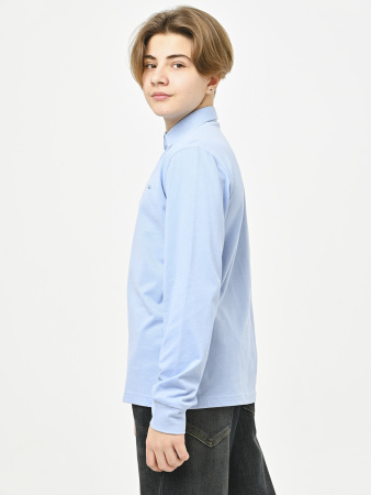 4964 Поло дл.р. д/м (голубой весь размерный ряд)