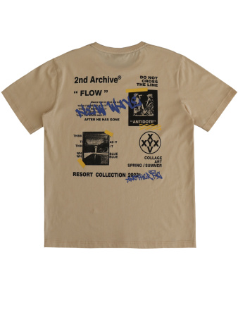 3022 Футболка д/м (бежевый весь размерный ряд)