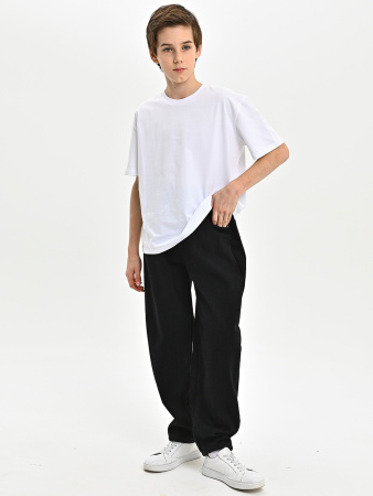 25563-Ch Джинсы утепленные д/м (черный весь размерный ряд)