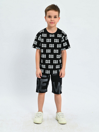 2226 Футболка д/м (черный размер 122)