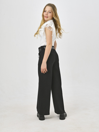 210KG Брюки палаццо утепл. д/д (черный весь размерный ряд)