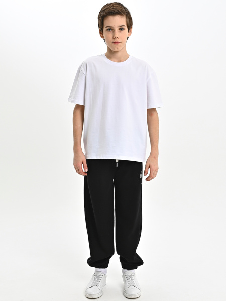 B020-8-Ch Брюки спорт утепл. д/м (черный весь размерный ряд)