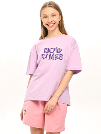 10517 Футболка д/д (сиреневый весь размерный ряд)