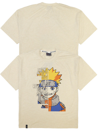 3142 Футболка д/м оверсайз (бежевый меланж весь размерный ряд)