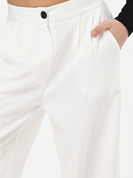 2581KG Брюки палаццо д/д (белые 38(140))