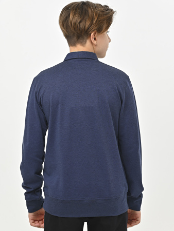 4960 Поло дл.р. д/м (синий весь размерный ряд)