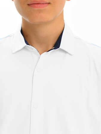 2742 Рубашка трик. к.р. (белый весь размерный ряд)