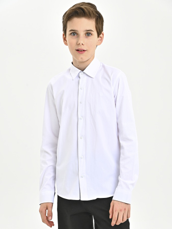 4854 Рубашка дл.р. д/м (белый весь размерный ряд)
