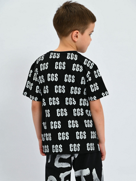 2226 Футболка д/м (черный размер 122)